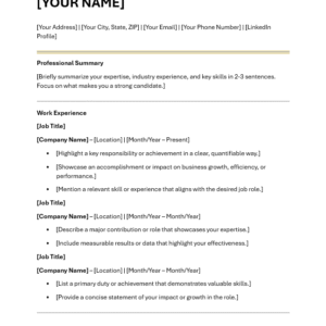 ATS Template Design 3