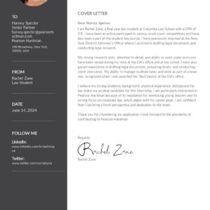 Cover Letter - Gold