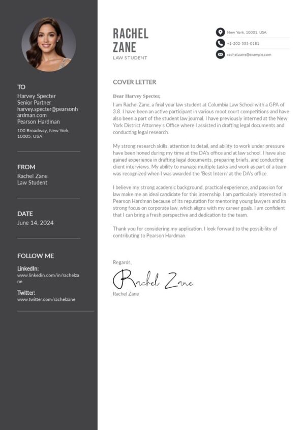 Cover Letter - Navy